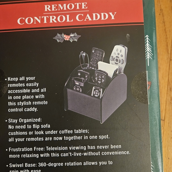 Black Remote Control Caddy - Picture 2 of 2